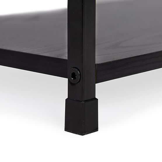 Holzregal mit breitem Metallrahmen LOFT 3 Regale schwarz