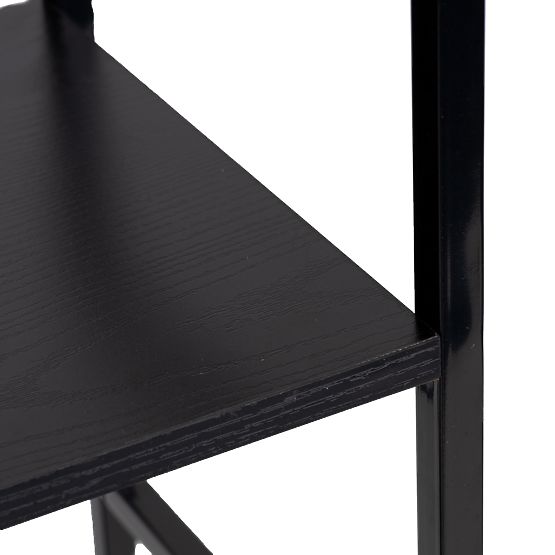 Holzregal mit breitem Metallrahmen LOFT 3 Regale schwarz