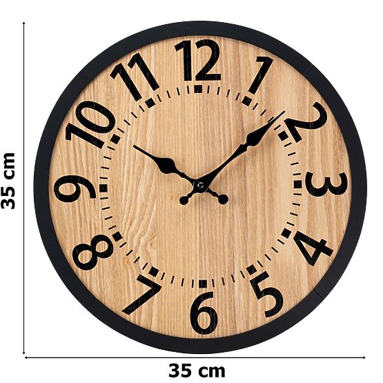 Holzwanduhr Loft ABBAS 35 cm