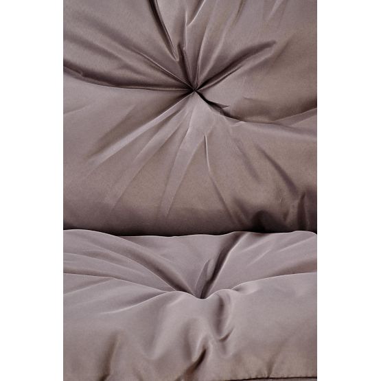 HUDSON, Garten-Set (Sofa, 2x Sessel, Tisch), grau / braun (1p=1Set)