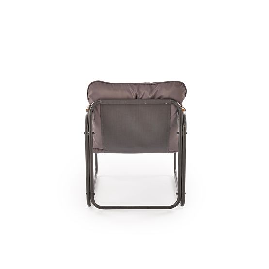 HUDSON, Garten-Set (Sofa, 2x Sessel, Tisch), grau / braun (1p=1Set)