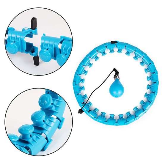 Hula-Hoop mit Massageelement und Zusatzgewicht für Fitnessübungen