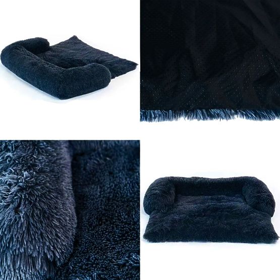 HUNDEBETT FÜR DAS SOFA PJ-020 DUNKELBLAU S