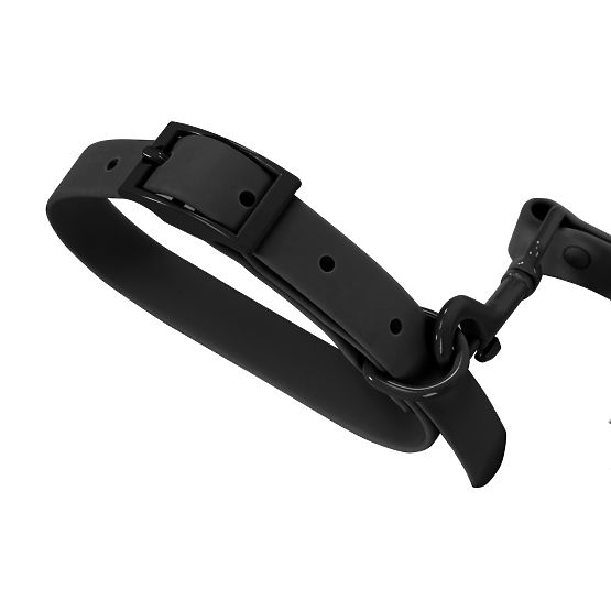 Hundeleine und Halsband PJ-071 schwarz M