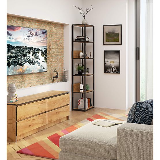 INDUSTRIELLES REGAL 500 SCHWARZ/EICHE CRAFT