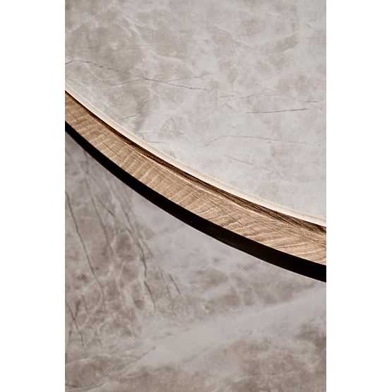 ITAKA Set aus 2 Bänken, Aschgrauer Marmor / Graphit (1p=1 Stück)