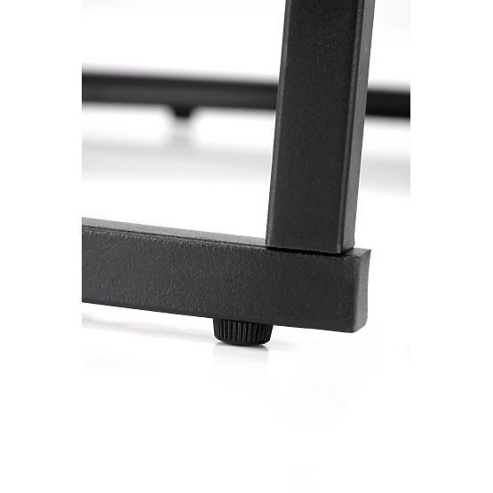 JAVA Set aus 2 Bänken, schwarzer Marmor / schwarz (1p=1 Stk.)