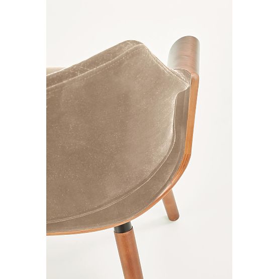 K396 Stuhl Nussbaum / Beige (1p=1Stk)