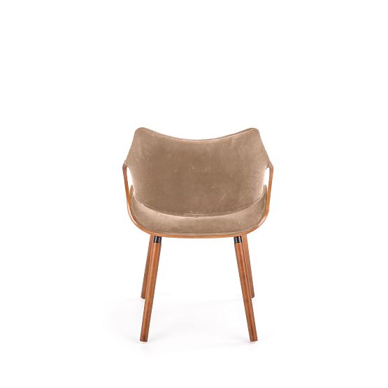 K396 Stuhl Nussbaum / Beige (1p=1Stk)