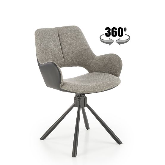K494 Stuhl grau / schwarz (1p=2Stk)