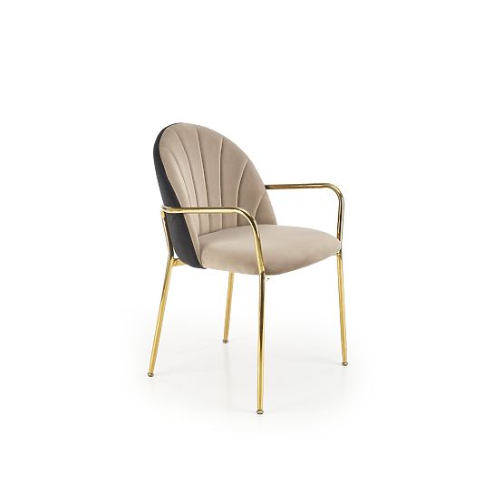 K500 Stuhl beige / schwarz (1p=2 Stk.)