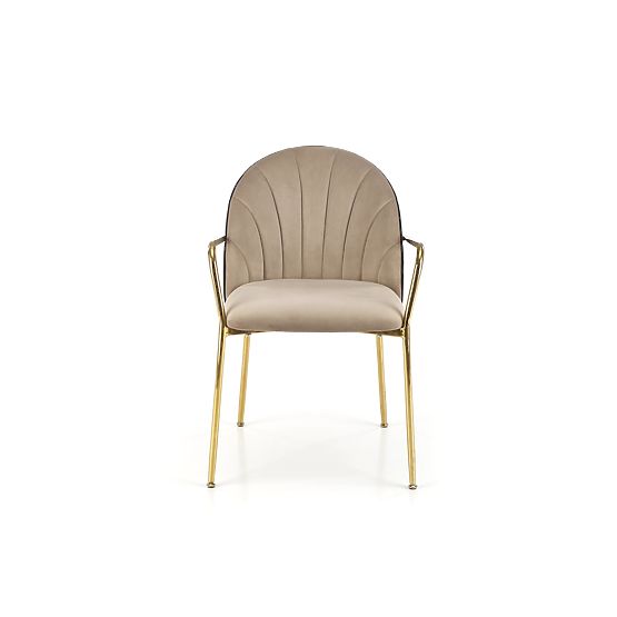 K500 Stuhl beige / schwarz (1p=2 Stk.)