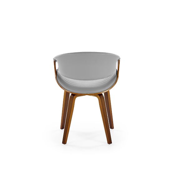 K544 Stuhl grau / nussbaum (1p=1Stk)