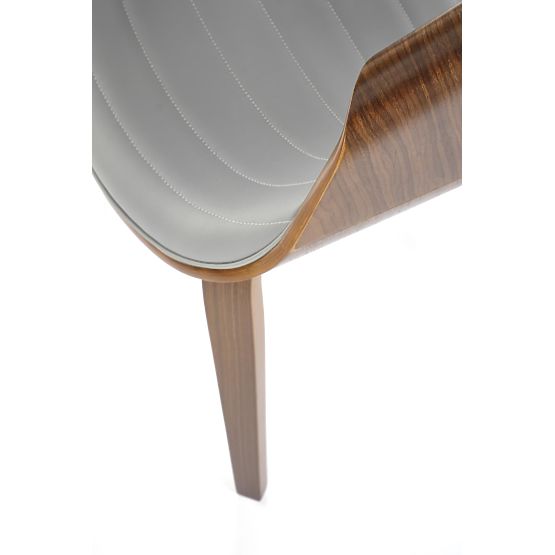 K544 Stuhl grau / nussbaum (1p=1Stk)