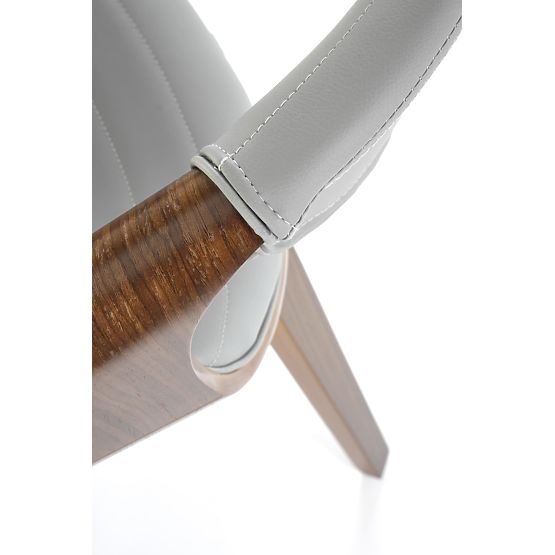 K544 Stuhl grau / nussbaum (1p=1Stk)