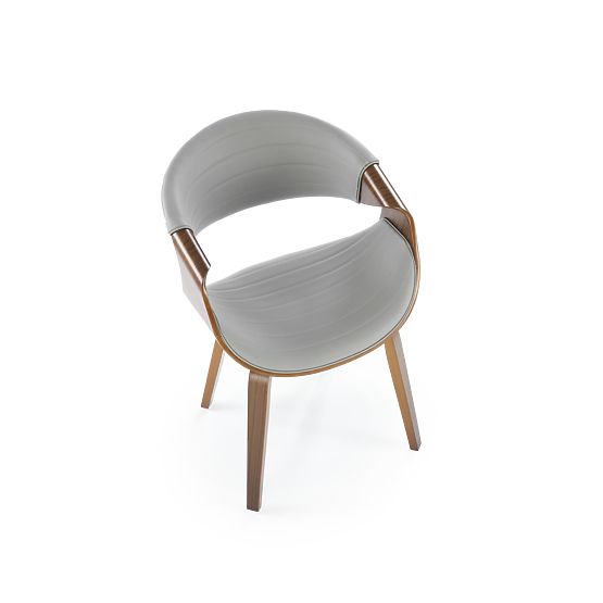 K544 Stuhl grau / nussbaum (1p=1Stk)