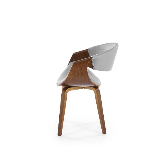 K544 Stuhl grau / nussbaum (1p=1Stk)