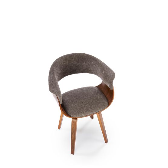 K545 Stuhl grau / nussbaum (1p=1 Stk)