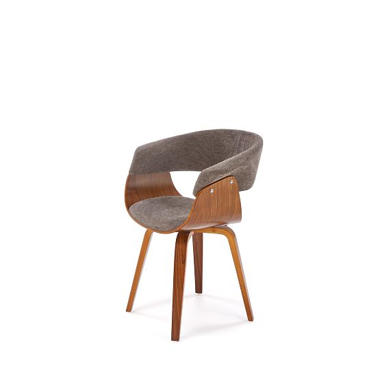 K545 Stuhl grau / nussbaum (1p=1 Stk)