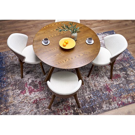 K583 Stuhl, Walnuss / Braun / Beige (1p=2Stk)