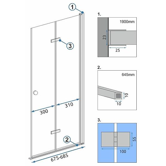 Kabinenmodul FOLD N2 70 Chrome