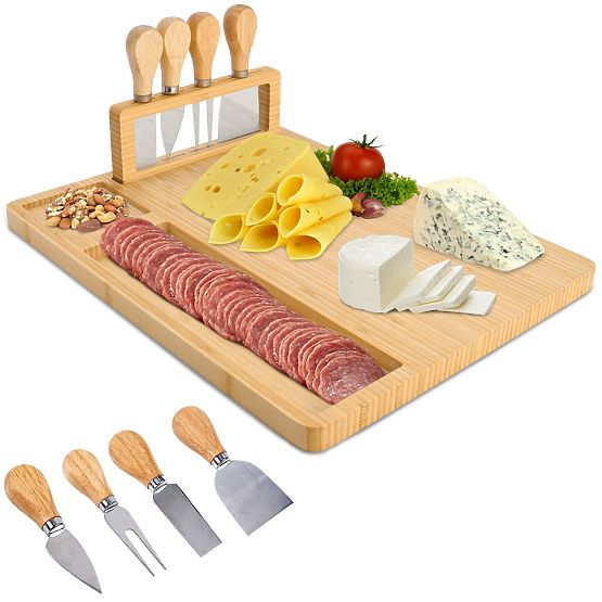 Käse- und Snackbrett Salers mit Besteck