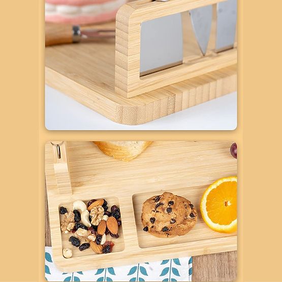 Käse- und Snackbrett Salers mit Besteck