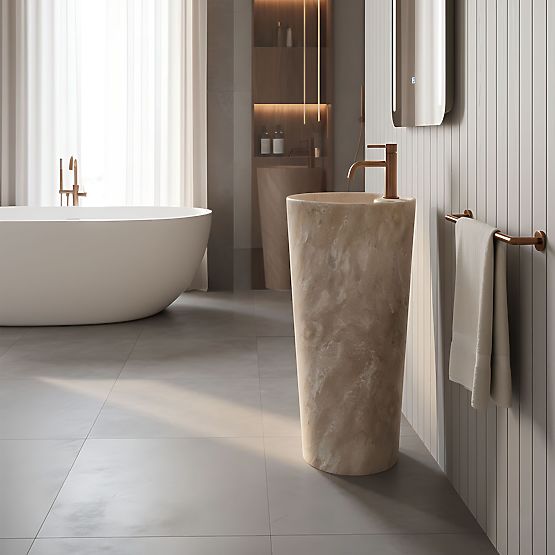 Keramisches Freistehendes Waschbecken Blanka Savana Matt