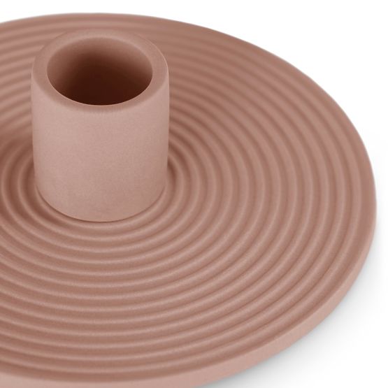 Kerzenhalter MORAB Farbe Puderrosa Boho-Stil für Innenräume ameliahome
