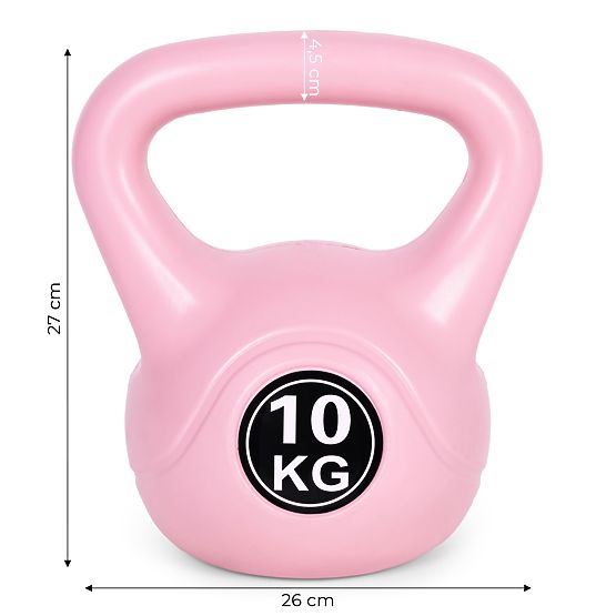 Kettlebell Hantel 10 kg für das Training rosa ModernHome