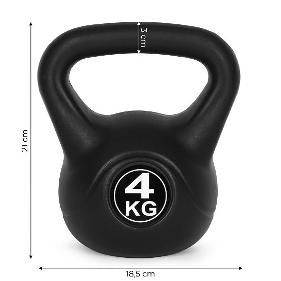Kettlebell Hantel 4 kg für Fitnessübungen Kugelgewicht ModernHome