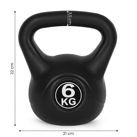 Kettlebell Hantel 6 kg für Training Kugelgewicht Fitness ModernHome