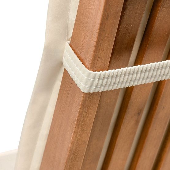 Kissen für Gartenstuhl Familis cremefarben