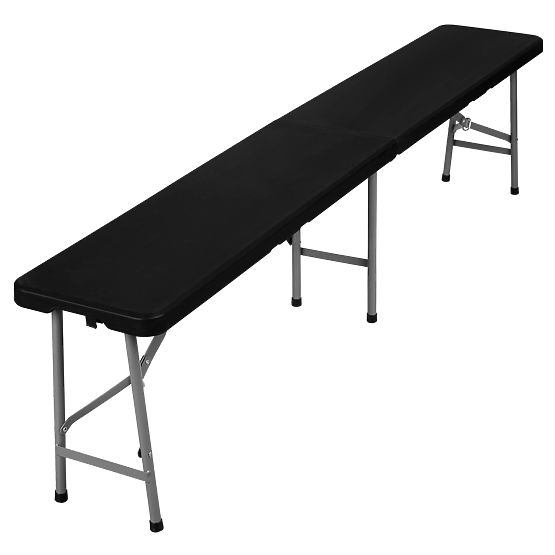 Klappbare Cateringbank 180 cm schwarz