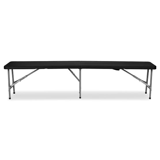 Klappbare Cateringbank 180 cm schwarz