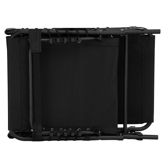 Klappbare Gartenliege verstellbar FENIKS schwarz