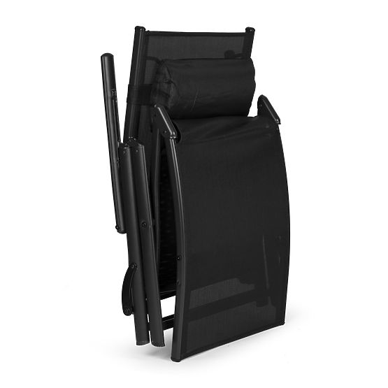 Klappbare Strand- und Gartenliege mit verstellbarer Rückenlehne, Stahlkonstruktion ModernHome