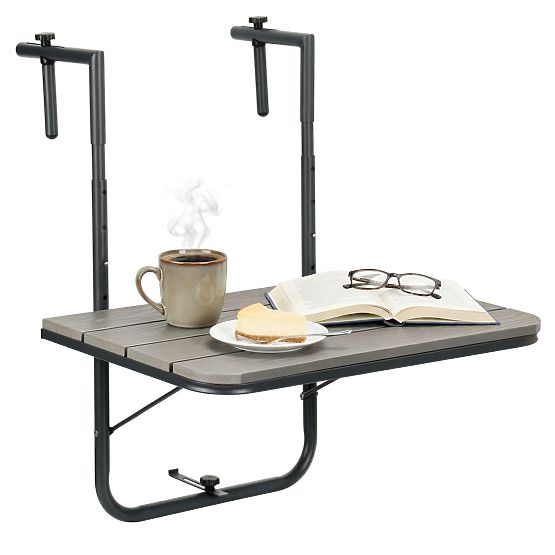 Klappbarer Balkontisch ARETTO grau