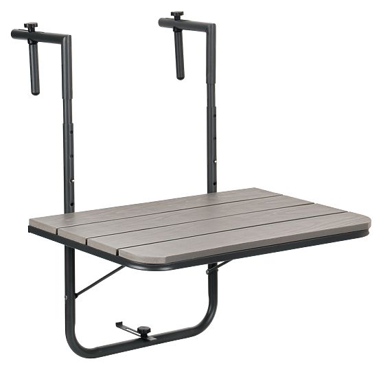 Klappbarer Balkontisch ARETTO grau