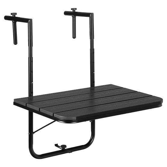 Klappbarer Balkontisch ARETTO schwarz