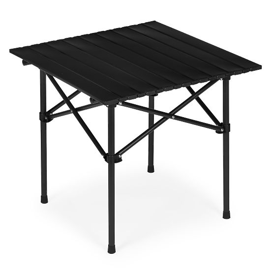 Klappbarer Campingtisch 53x55 cm mit Tasche schwarz MultiGarden