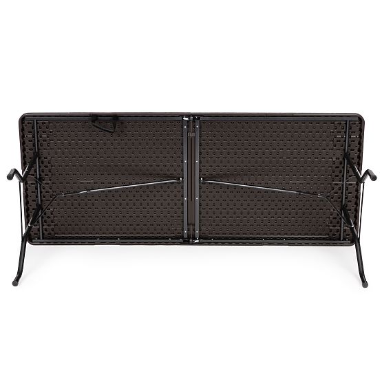 Klappbarer Catering-Bankett-Gartentisch 180 cm braun ModernHome