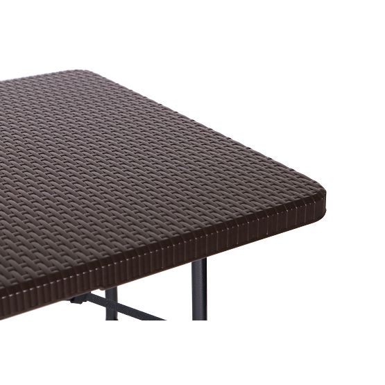 Klappbarer Catering-Gartenbankettisch 180 cm Rattan ModernHome