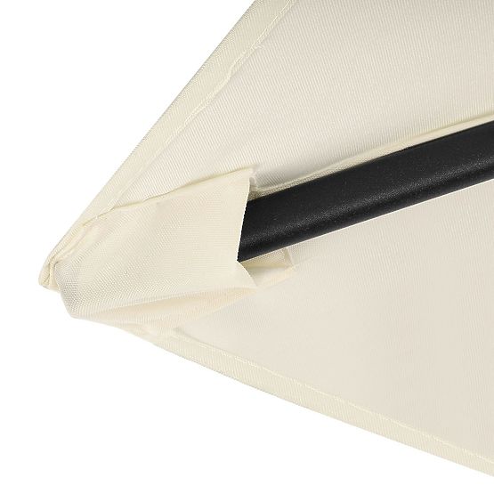 Klappbarer Garten-Balkon-Sonnenschirm verstellbar 210 cm beige