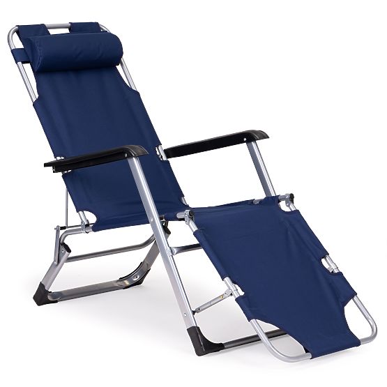 Klappbarer Garten-Strandstuhl 2-in-1 Liegestuhl
