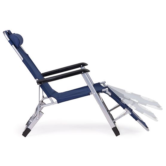 Klappbarer Garten-Strandstuhl 2-in-1 Liegestuhl