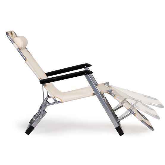 Klappbarer Garten-Strandstuhl Liegestuhl 2-in-1