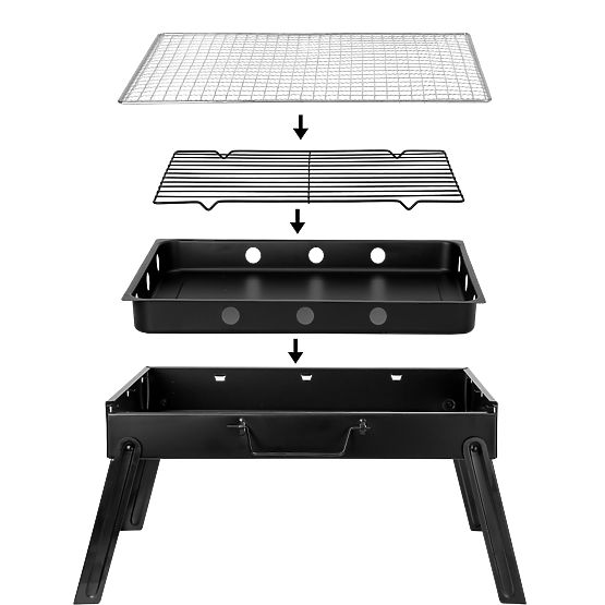 Klappbarer tragbarer Grill TULIN