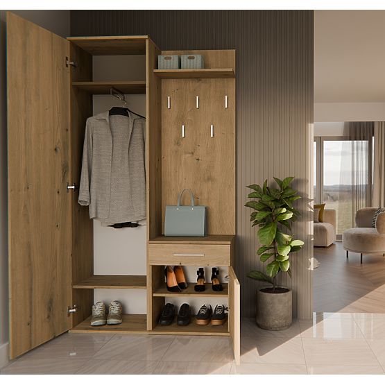 Kleiderschrank DUO EICHE ARTISAN