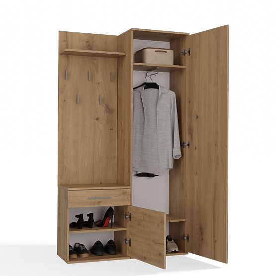Kleiderschrank DUO EICHE ARTISAN